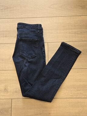 Topman Dark Blue Stretch Skinny Jeans